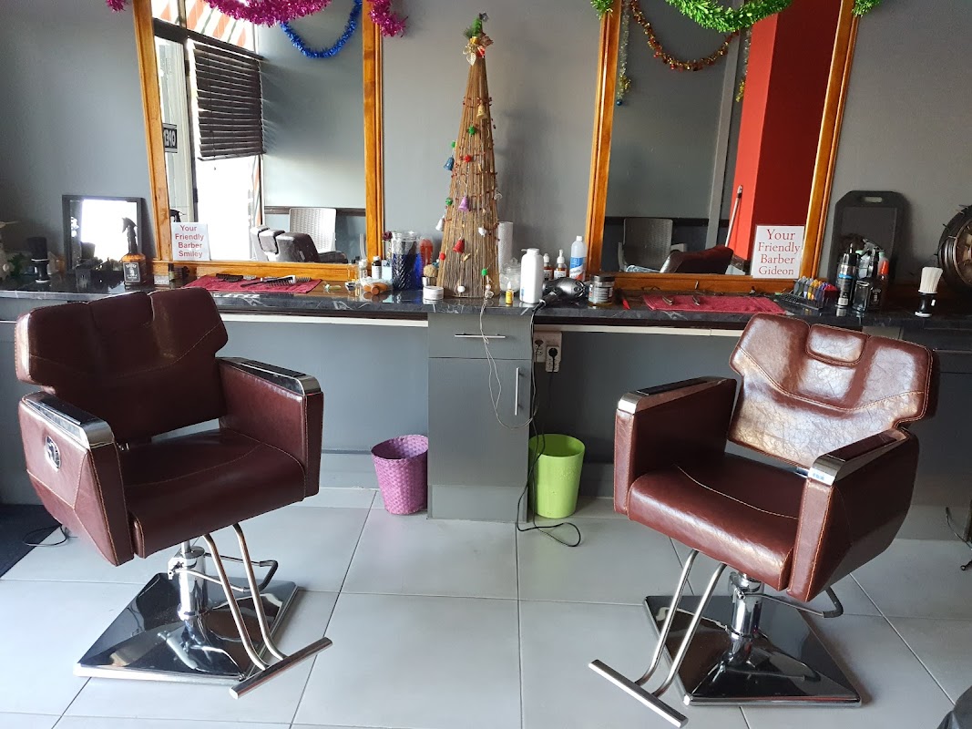 Shop interior decorated for Christmas